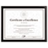 Value U-Channel Document Frame w/Certificates, 8-1/2 x 11, Black