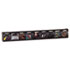 Tilt Bin Plastic Storage System w/9 Bins, 23 5/8 x 2 1/2 x 3 5/16, Black