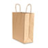 Premium Small Brown Paper Shopping Bag, 50/Box