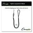 Lanyard, J-Hook Style, 22" Long, Black, 12/Pack - View 1