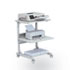 Dual Laser Printer Stand, 3-Shelf, 24w x 24d x 33h, Gray