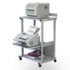 Max Stax Dual Purpose Printer Stand, 3-Shelf, 25w x 20d x 42-1/2h, Gray
