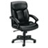 VL151 Executive High-Back Chair, Black Leather