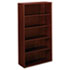 BL Laminate Series Bookcase, 5 Shelves, 32w x 13.81d x 65.18h, Mahogany