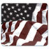 Art Mouse Pad, American Flag Design, 8 3/5" x 8"