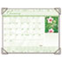 Visual Organizer Recycled Antique Floral Desk Pad, 22" x 17", 2012