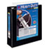Nonstick Heavy-Duty EZD Reference View Binder, 3" Capacity, Black