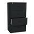 400 Series Four-Drawer Lateral File, 30w x53-1/4h x19-1/4d, Black