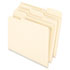 Earthwise 100% Recycled Paper File Folder, 1/3 Cut, Letter, Manila, 100/Box