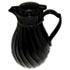 Poly Lined Carafe, Swirl Design, 40 oz. Capacity, Black