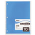 Spiral Bound Notebook, College Rule, 8 x 10-1/2, White, 1  Subject 70 Sheets/Pad - View 4