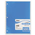 Spiral Bound Notebook, Wide/Margin Rule,10-1/2x8,White,1 Subject 100 Sheets/Pad