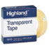 Transparent Tape, 1/2" x 1296", 1" Core, Clear