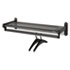48" Wide Wall Shelf Rack, Powder Coated Textured Steel, Black