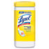 Sanitizing Wipes, Lemon & Lime Blossom, White, 7 x 8, 80/Canister, 6/Carton