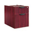 Valencia Series 3/4 Box/File Pedestal, 15-5/8w x 22-7/8d x 19-1/4h, Mahogany