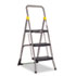 Commercial 3-Step Folding Step Stool, 300lb Duty, 20-1/2wx32-5/8dx52-1/8h, Gray