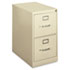 H410 Series Two-Drawer Locking Vertical File, 15w x 22d x 26-1/16h, Putty