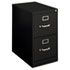 H410 Series Two-Drawer Locking Vertical File, 15w x 22d x 26-1/16h, Black