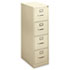 H410 Series Four-Drawer Locking Vertical File, 15w x 22d x 48-3/4h, Putty