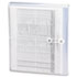 Poly String & Button Booklet Envelope, 11 5/8 x 9 3/4 x 1 1/4, Clear, 5/Pack