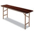 Folding Table, Rectangular, 72w x 18d x 29h, Walnut