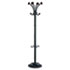 Stily Coat Rack, Eight Knobs, Steel, Black