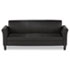 Reception Lounge Furniture, 3-Cushion Sofa, 77w x 31-1/2d x 32h, Black