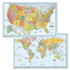 M-Series Full-Color U.S. and World Maps, Paper, 32 x 50