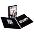 Durable Vinyl EZ-Turn Ring View Binder, 11 x 8-1/2, 1/2" Capacity, Black