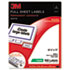 Permanent Adhesive White Full Sheet Copier Labels, 8-1/2 x 11, 100 Labels/Pack