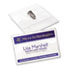 Badge Holders w/Laser/Inkjet Inserts, Top Load, 2 1/4 x 3 1/2, White, 100/Box - View 1
