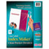 Index Maker Clear Label Three-Hole Punch View Dividers, Letter, 8/Set