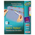 Index Maker Clear Label Punched Dividers, Multicolor 8-Tab, Letter
