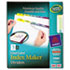 Index Maker Clear Label Contemporary Color Dividers, 5-Tab, 5 Sets/Pack