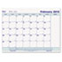 Write-On Cling-On Poly Monthly Calendar, 17 x 22, White, 2012