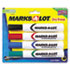 Desk Style Dry Erase Markers, Chisel Tip, Assorted, 4/Set