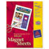 Personal Creations Inkjet Magnet Sheets, 8-1/2 x 11, White, 5/Pack