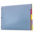 Tabloid-Size Poly Index Divider, 5-Tab, Assorted Colors