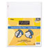 Reinforced Filler Paper, 20-lb., College-Ruled, 11 x 8-1/2, White, 100 Sheets/Pk