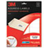 Permanent Adhesive White Laser Mailing Labels, 1 x 2-5/8, 750/Pack