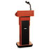 Executive Adjustable Sound Column Lectern, 21w x 15d x 46-1/2h, Mahogany