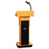 Executive Adjustable Sound Column Lectern, 21w x 15d x 46-1/2h, Medium Oak