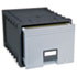 Archive Drawer for Letter Files Storage Box, 18" Depth, Black/Gray