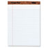 Paper Pads, Legal Rule, Letter Size, White, 50 Sheet Pads, 12/Pack