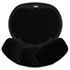Easy Glide Gel Mouse Pad w/Wrist Rest, 10 x 12, Black/Black