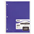 Spiral Bound Notebook, College Rule, 8-1/2 x 11, White, 100 Sheets/Pad - View 1