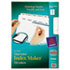 Index Maker Dividers, White 5-Tab, Letter