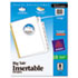 WorkSaver Big Tab Dividers, Clear Tabs, 8-Tab, Letter, White