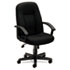 VL601 Series Managerial Mid-Back Swivel/Tilt Chair, Black Fabric & Frame